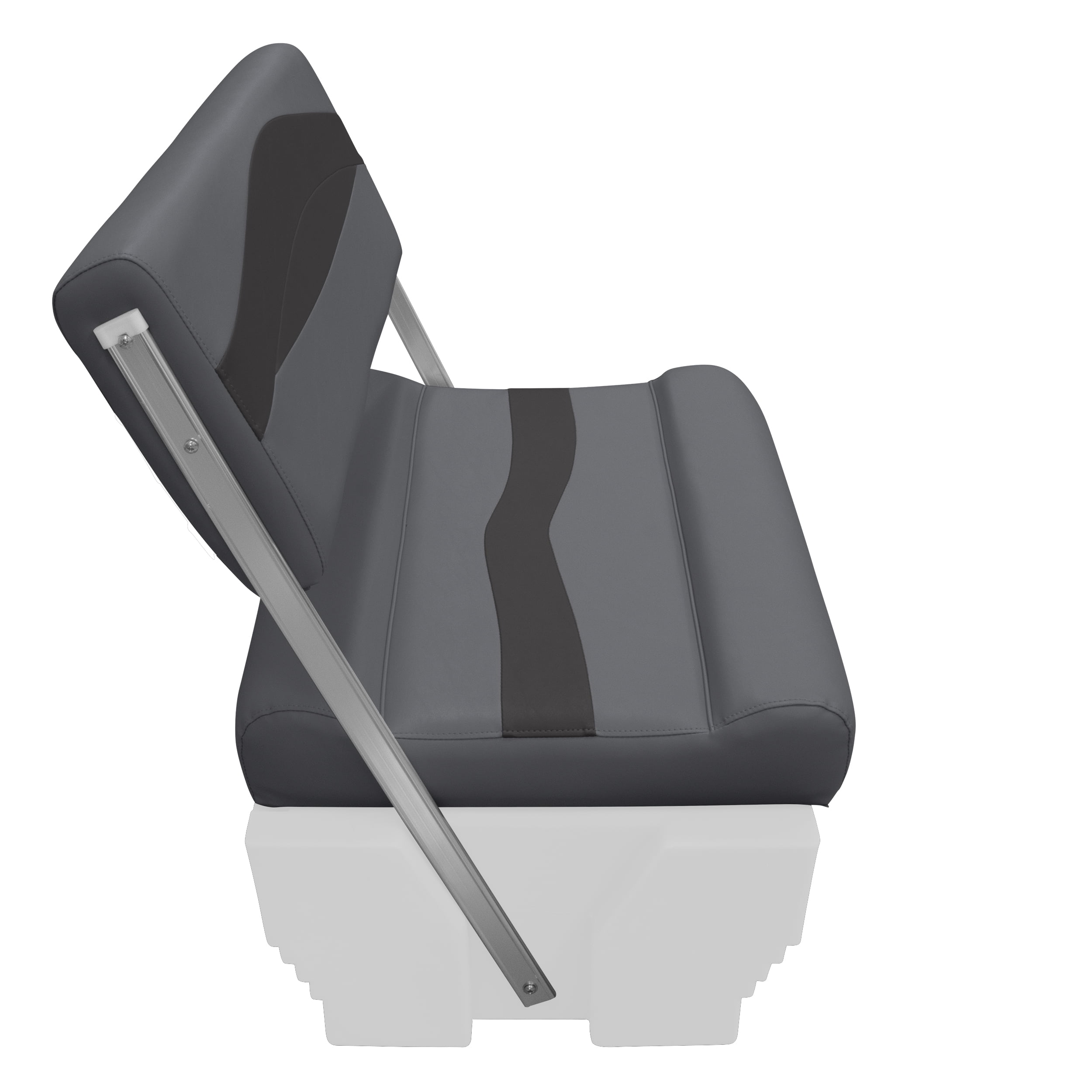 Wise BM1152-1890 Premier Series Pontoon Flip Flop Cushion Set - Slate / Dark Neutral