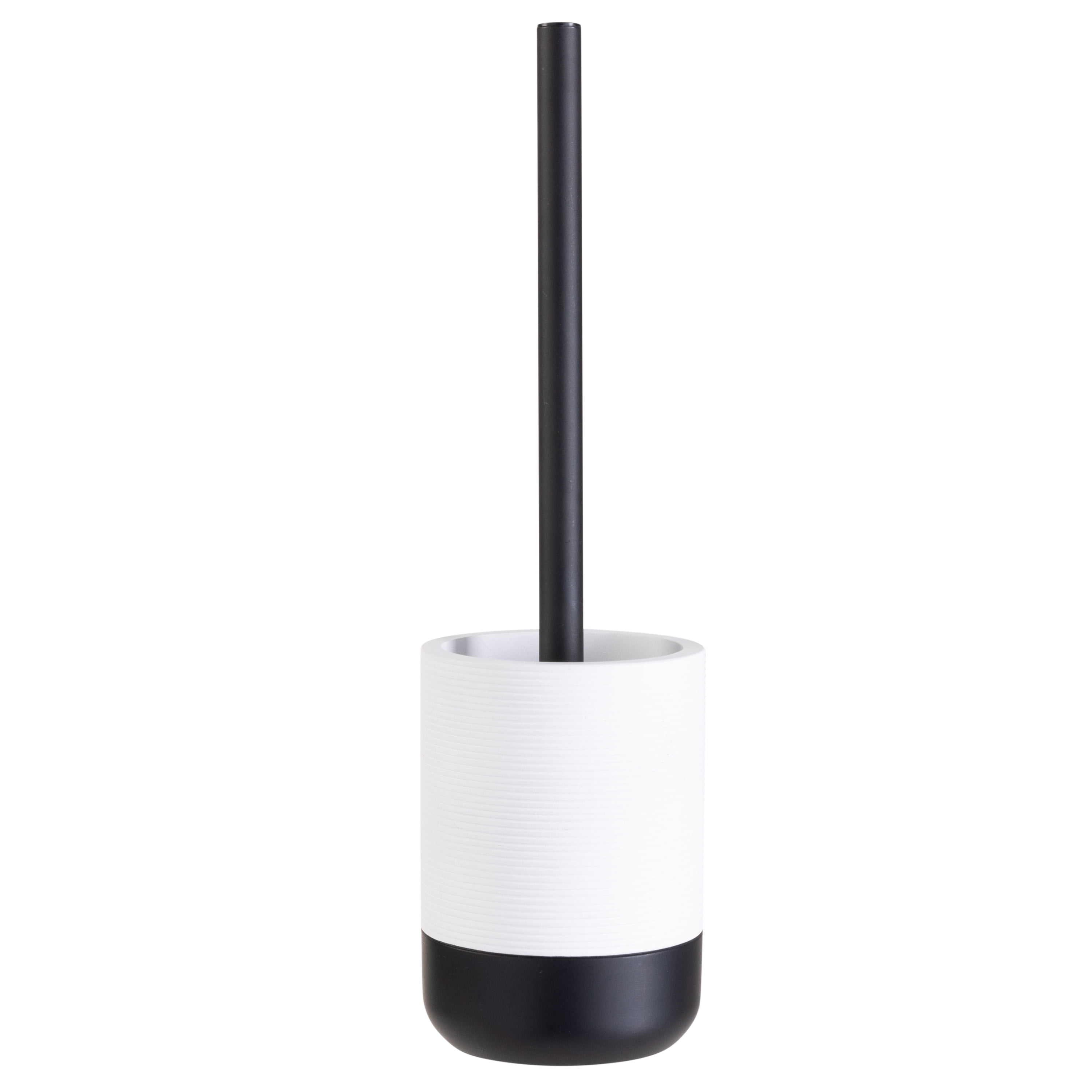 Bath Bliss Monochrome Toilet Brush in White & Black