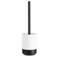 thumbnail image 2 of Bath Bliss Monochrome Toilet Brush in White & Black, 2 of 5