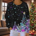 thumbnail image 4 of FDGIU Cute Christmas Pullover for Women, Long Sleeve Tunic Sweatshirt with Holiday Print, Loose Fit Crewneck Warm Top, 4 of 7