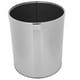 thumbnail image 3 of BRIGHTFUFU Bote de basura redondo, papelera de acero inoxidable, contenedor de basura, cubo de basura para baño, 3 of 7