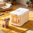 thumbnail image 5 of Coffee Foldable Pet Crate For Cats And Dogs Portable Travel Carrier Airline Approved, 5 of 6