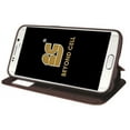 thumbnail image 3 of NEW BEYOND CELL BROWN INFOLIO WALLET CASE COVER WITH NOTIFICATION WINDOW AND TPU SKIN VIEWING STAND FOR SAMSUNG GALAXY S6 EDGE SM-G925 PHONE, 3 of 4