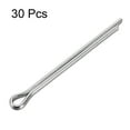 thumbnail image 3 of Uxcell Split Cotter Pin -4mm x 50mm 304 Stainless Steel 2-Prongs Silver Tone 30Pcs, 3 of 3