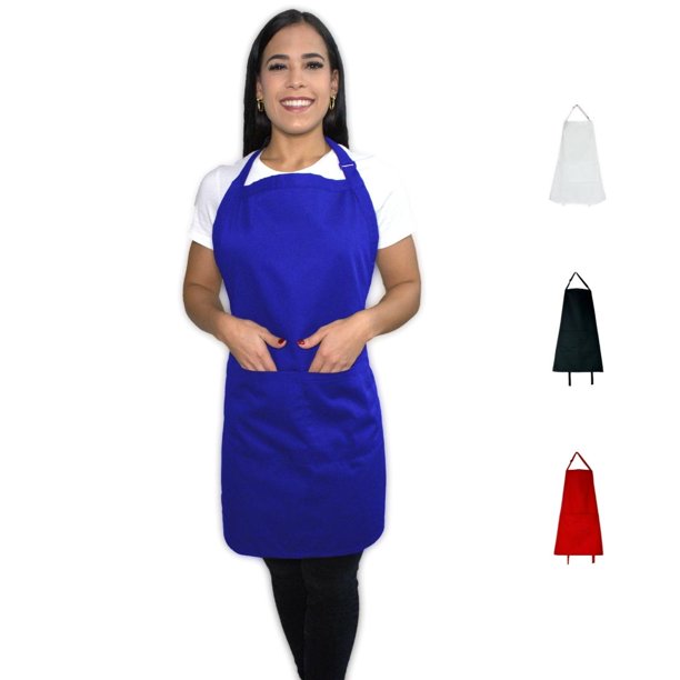 Kaufman Adjustable Bib Kitchen, Gardening Apron with Two Front Pockets