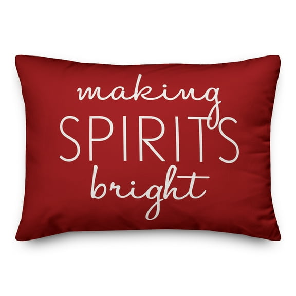 Creative Products Making Spirits Bright 14x20 Indoor / Outdoor Pillow