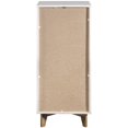 thumbnail image 4 of Manhattan Comfort Glenmore Commode 4 Tiroirs en Blanc et Naturel, 4 of 5