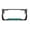 black/turquoise, variant on I'd Rather Be Fishing Design Palm Tree Heavy Duty Metal License Plate Frame Auto License Plate Frame/Car Accessories (Black/red)