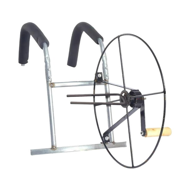 Agricultural Irrigation Hose Reel Winding Organizer with Crank