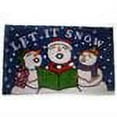 thumbnail image 2 of Geo Crafts  18 x 30 in. PVC Backed Coir Snowmen Doormat, 2 of 2