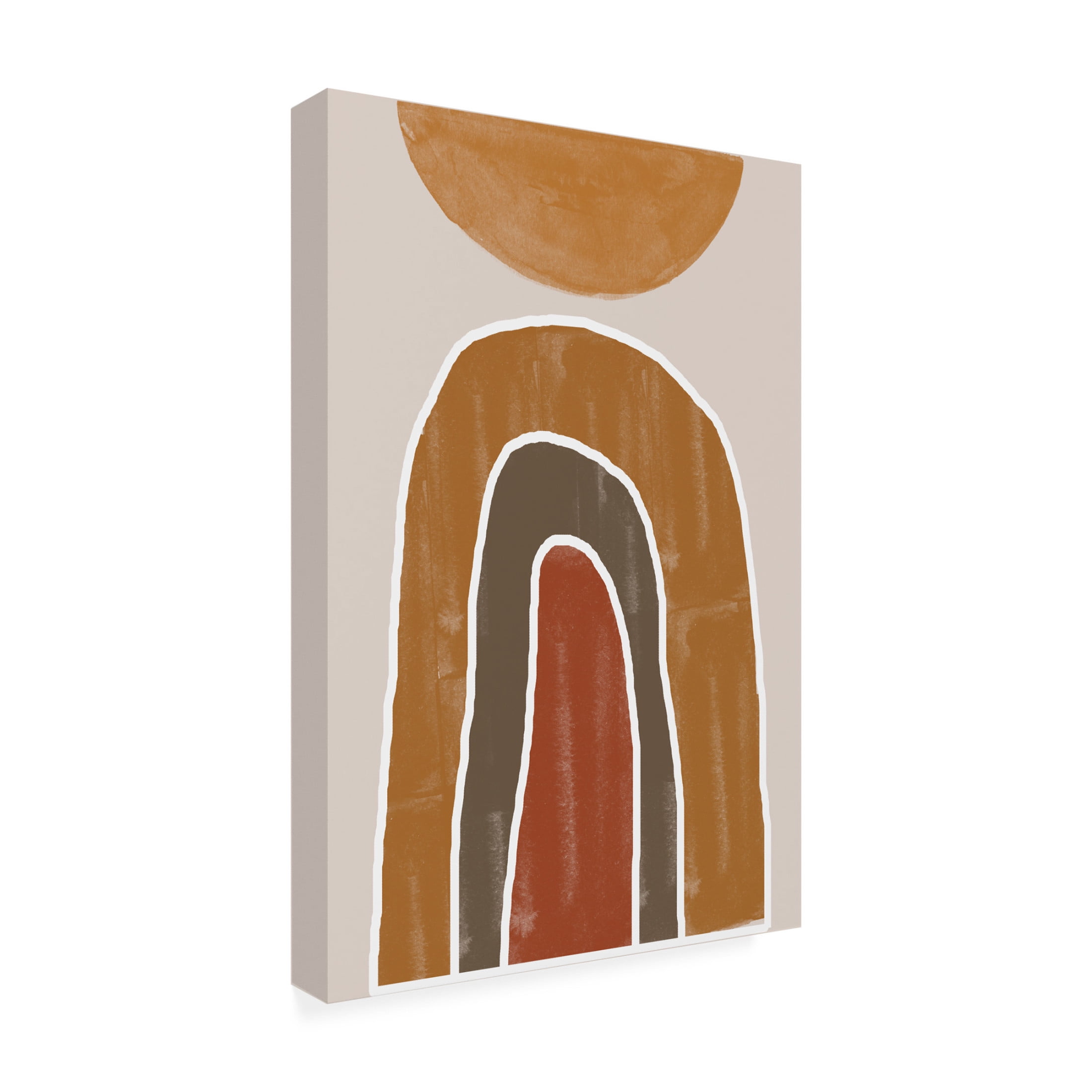 Trademark Fine Art THE MIUUS STUDIO Abstract Rainbow Canvas Wall Art