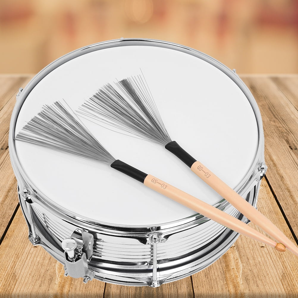 2 Pairs Double Head Drum Brush for Drummer Playing Jazz - Walmart.com