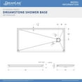 thumbnail image 4 of Dreamline B1DS6030LTR0001 Dreamstone 30" X 60" Shower Base - White, 4 of 4