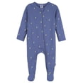 thumbnail image 4 of Gerber Baby Boy 2-Way Zipper Cotton Sleep 'N Play Footed Pajamas, 2-Pack, Sizes Newborn - 3/6 Months, 4 of 12