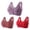 Q, variant on Luxalzxs 3 Pcs Front Closure Bras for Women Cotton Plus Size No Underwire Breathable Bra