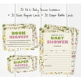 thumbnail image 3 of Inkdotpot Set Of 30Floral Baby Shower Invitations-Diaper Raffle Tickets And Baby Shower Book Request Cards Gender Neutral Invites Its A Boy Its A Girl, 3 of 8
