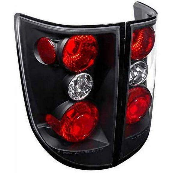 Tail Lights Rear Brake Lamp In Black Housing Clear Lens Made For And Compatible With 2005 - 2010 Honda Ridgeline 05 06 07 08 09 10