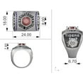 thumbnail image 6 of Ccjcinata Customized Sterling Silver Men’s High School and College Class Ring Fully Personalized Deluxe Collection (Rose gold), 6 of 8