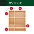 thumbnail image 2 of Set de cajas de almacenamiento ROYAL CRAFT WOOD Luxury Bamboo, 8 cajas, 2 of 7