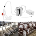 thumbnail image 3 of Pulsation Cow Milking Machine, Electric Cow Milker, Milking Machine with Stainless Steel Bucket, 3 of 9