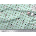 thumbnail image 2 of Soimoi Rayon Fabric Dot & Penguin Ocean Printed Fabric 1 Yard 56 Inch Wide, 2 of 3