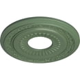 thumbnail image 3 of Ekena Millwork 20 5/8"OD x 6 1/4"ID x 1 3/8"P Lauren Ceiling Medallion (Fits Canopies up to 6 1/4"), Hand-Painted Athenian Green, 3 of 6