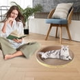 thumbnail image 1 of Griffoir Rond en Carton pour Chat Lit et Planche à Gratter pour Usage Intérieur - Coussin de Protection pour Meubles et Espace de Repos, 1 of 3