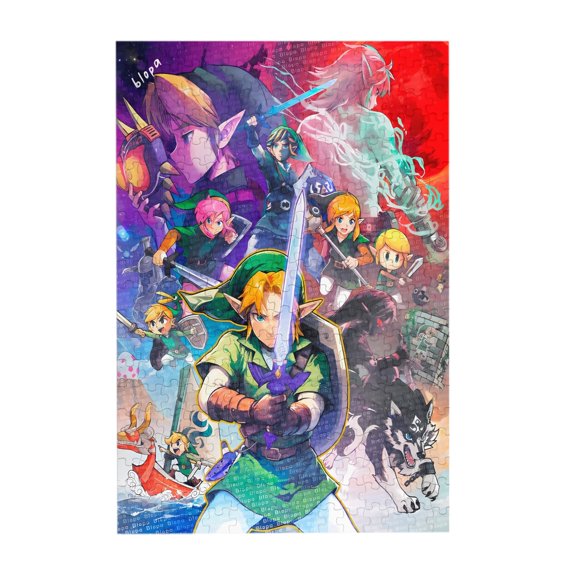 The Legend Of Zelda 300 Piece Puzzles, Wooden Jigsaw Puzzle, Fun And Challenging Family Games