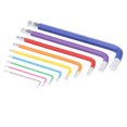 thumbnail image 1 of 9-Piece CR-V Steel Hex Key Set with Color-Coded Sizes (1.5mm-10mm), Ball-End Design & Non-Slip Grip, Includes Storage Rack – Ideal for Home Repairs, Furniture Assembly, Bike Maintenance, and, 1 of 6