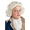 White Colonial Economy Wig Child Halloween Accessory