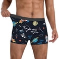 thumbnail image 2 of Cauagu Space Print Boxer Briefs for Men,Comfortable Breathable Men's Underwear Moisture Wicking Underpants -XX-Large, 2 of 8