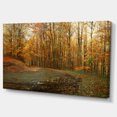 thumbnail image 2 of Curving Road in Autumn Forest - Forest Canvas Art Print, 2 of 4