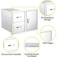 thumbnail image 4 of Royalbelle Armoire Combinée à Tiroirs d'Extérieur 28x20x20 Pouces, BBQ en Acier Inoxydable, 4 of 8