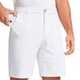 thumbnail image 2 of Men's Golf Shorts Straight Leg with Pockets Quick Dry Lightweight Breathable Outdoor Casual Work Shorts for Daily Wear White 3XL, 2 of 4