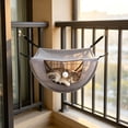 thumbnail image 6 of Cat Cage Hammock, Hanging Soft Pet Bed for Kitten Ferret Puppy Rabbit or Small Pet, Breathable Mesh Hanging Bed for Pets, 2 Level Indoor Pet House for Summer, 6 of 6