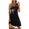 thumbnail image 1 of Robes d'Été pour Femmes 2022 Panneau en Dentelle Sans Manches Décontractée Ample Robe Débardeur Imprimé Tendance Ample Robes de Plage Soleil, 1 of 5