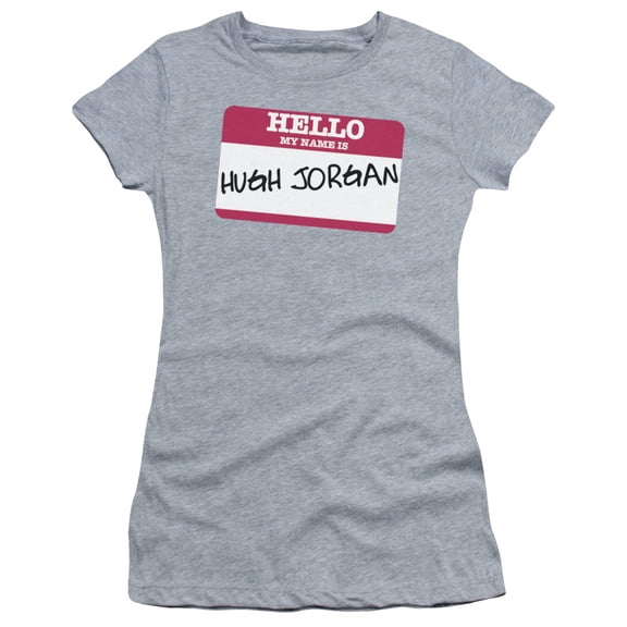 - Hello Hugh Jorgan - Juniors Teen Girls Cap Sleeve Shirt - XX-Large