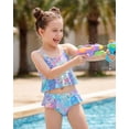 thumbnail image 2 of 3PCS Toddler Girl Bathing Suit 4T Ruffled Swimsuit Girls with Long Sleeve Rash Guard, 2 of 8
