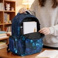 thumbnail image 5 of FKELYI Blue Flower Sea Turtle Print Kids Backpack for Primary School Bookbag 17 Inch School Backpacks for Boys Girls Casual Daypack Lightweight Rucksack Knapsack, 5 of 7