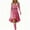 ZA-Pink Dresses, variant on jsaierl Womens Christmas Dresses Long Sleeve V-Neck Cocktail Dress Holiday Faux Fur Trim A Line Dresses Casual Swing Dress Christmas Gift for Women