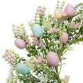 thumbnail image 3 of 1 Pcs Artificial Easter Egg Wreath For Front Door,18 Inch Easter Egg Wreath With Eggs And Mixed Twigs,Artificial Easter Wreaths Decor,Spring Wreath For Holiday And Home Decorations,(Yellow,18 in), 3 of 5