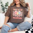 thumbnail image 2 of Wine Is My Valentine Funny, Retro Valentines Day, Espresso Comfort Colors T-Shirt, 2XL, 2 of 3
