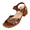 Brown, variant on Brown Ladies Fashion Versatile Cross Strap Chunky Heel Open Toe Mid Heel Sandals Office Work