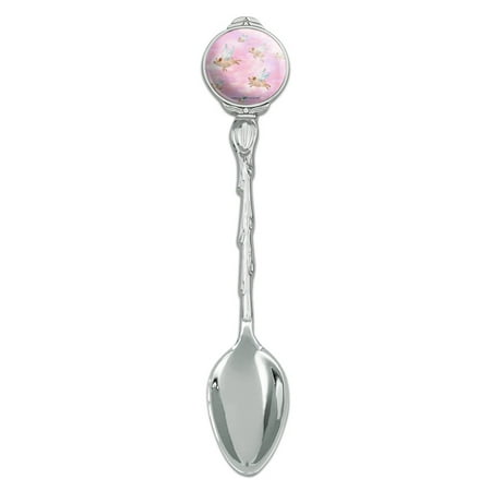

If Pigs Could Fly Pink Clouds Wings Novelty Collectible Demitasse Tea Coffee Spoon