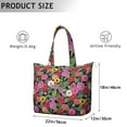 thumbnail image 5 of Aesthetic Floral Design Travel Bag Boho Watercolor Flower Pattern Weekender Tote, Lightweight, , Multiple Pockets, 5 of 5