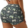 thumbnail image 2 of Kdxio Gamers Print Workout Shorts for Women Seamless Soft Smooth Gym Yoga Scrunch Active Shorts, 2 of 9