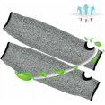 thumbnail image 2 of Manga protectora para brazo, manga de seguridad para brazo, guantes de trabajo de manga larga resistentes a cortes antiabrasión para cocina de jardín y trabajos agrícolas (35 cm) un par, 2 of 5