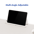 thumbnail image 4 of Mainstays White Adjustable Folding Personal Table with Tablet and Cup Holder in White, 4 of 14