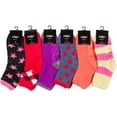 thumbnail image 2 of Sakkas Super Soft Anti-Slip Fuzzy Ankle Socks Value Assorted 6-Pack - 16801-pack10 - 9-11, 2 of 2