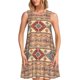 thumbnail image 1 of Disketp Traditional Tribal Aztec para Vestido sin Mangas para Mujeres, Vestidos de Verano para Mujeres, Casual y Holgado para la Playa, 1 of 7